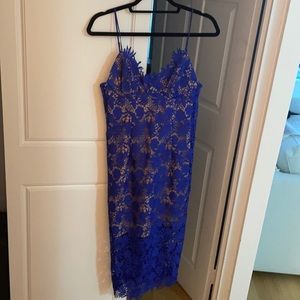 Blue lace dresss